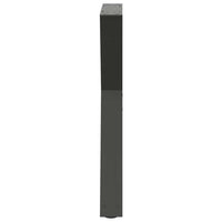 Valgomojo stalo kojos, 2 vnt., antracito spalvos, 50x(72 - 73,3) cm, plienas - Namų Idėja