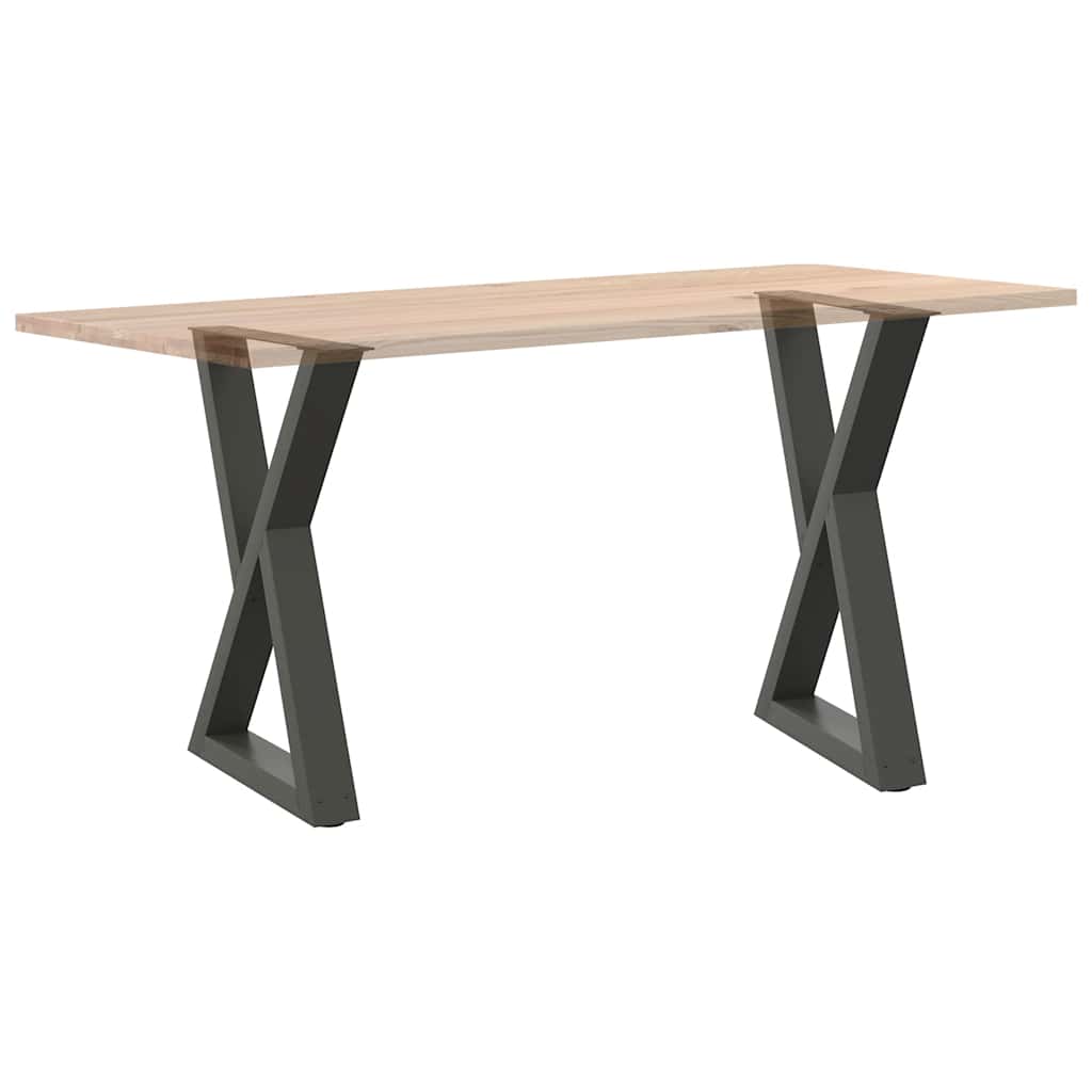 Valgomojo stalo kojos, 2 vnt., antracito spalvos, 50x(72 - 73,3) cm, plienas - Namų Idėja