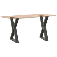 Valgomojo stalo kojos, 2 vnt., antracito spalvos, 50x(72 - 73,3) cm, plienas - Namų Idėja