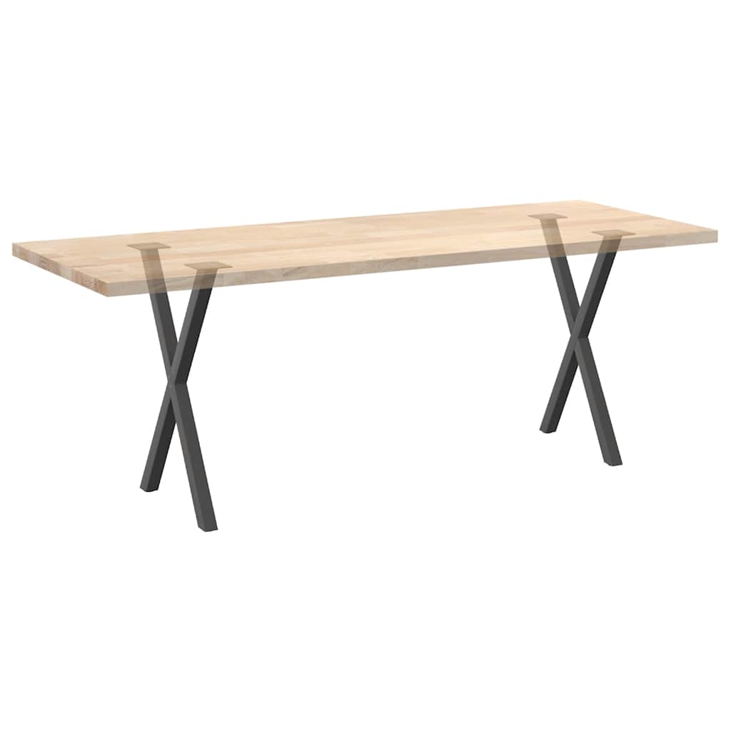 Valgomojo stalo kojos, 2 vnt., antracito spalvos, 57x(72 - 73) cm, plienas - Namų Idėja