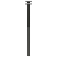 Valgomojo stalo kojos, 2 vnt., antracito spalvos, 57x(72 - 73) cm, plienas - Namų Idėja