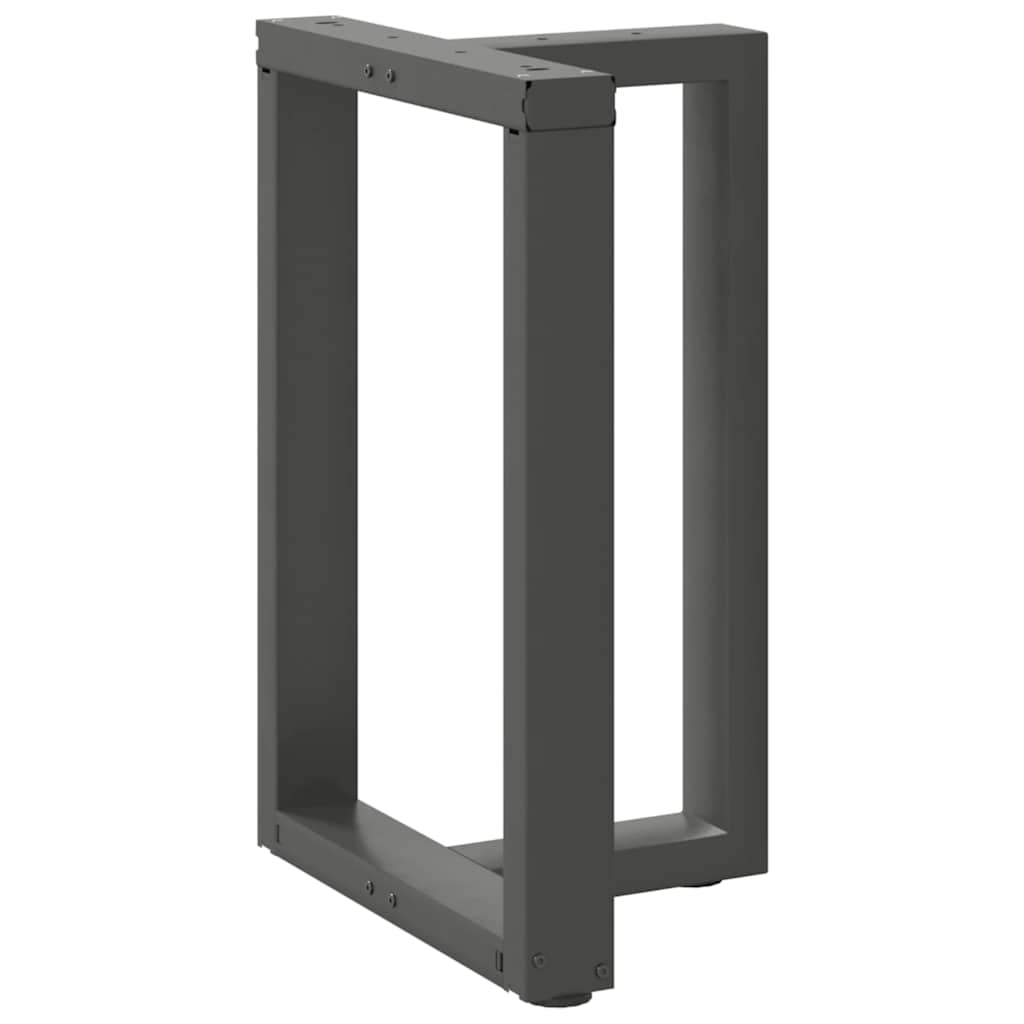 Valgomojo stalo kojos, 2 vnt., antracito spalvos, 60x35x(72 - 73) cm, plienas - Namų Idėja