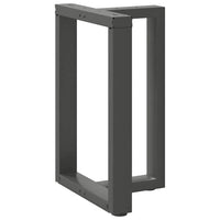 Valgomojo stalo kojos, 2 vnt., antracito spalvos, 60x35x(72 - 73) cm, plienas - Namų Idėja