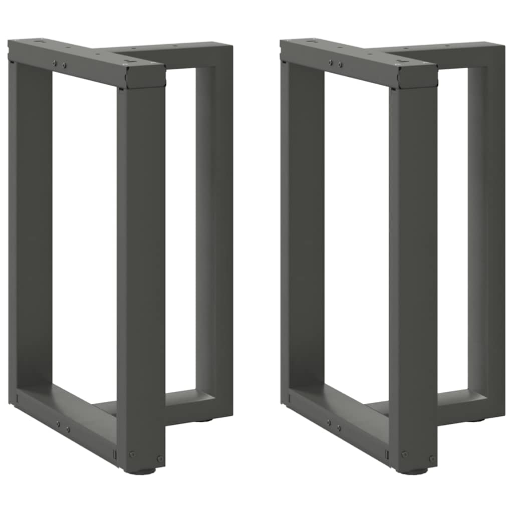 Valgomojo stalo kojos, 2 vnt., antracito spalvos, 60x35x(72 - 73) cm, plienas - Namų Idėja