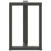 Valgomojo stalo kojos, 2 vnt., antracito spalvos, 60x35x(72 - 73) cm, plienas - Namų Idėja