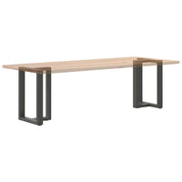 Valgomojo stalo kojos, 2 vnt., antracito spalvos, 60x35x(72 - 73) cm, plienas - Namų Idėja