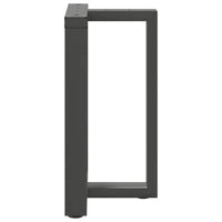 Valgomojo stalo kojos, 2 vnt., antracito spalvos, 60x35x(72 - 73) cm, plienas - Namų Idėja