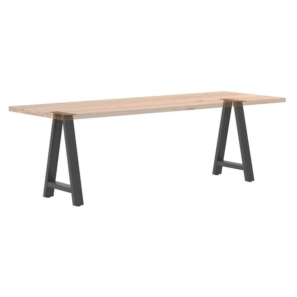 Valgomojo stalo kojos, 2 vnt., antracito spalvos, 60x(72 - 73) cm, plienas - Namų Idėja