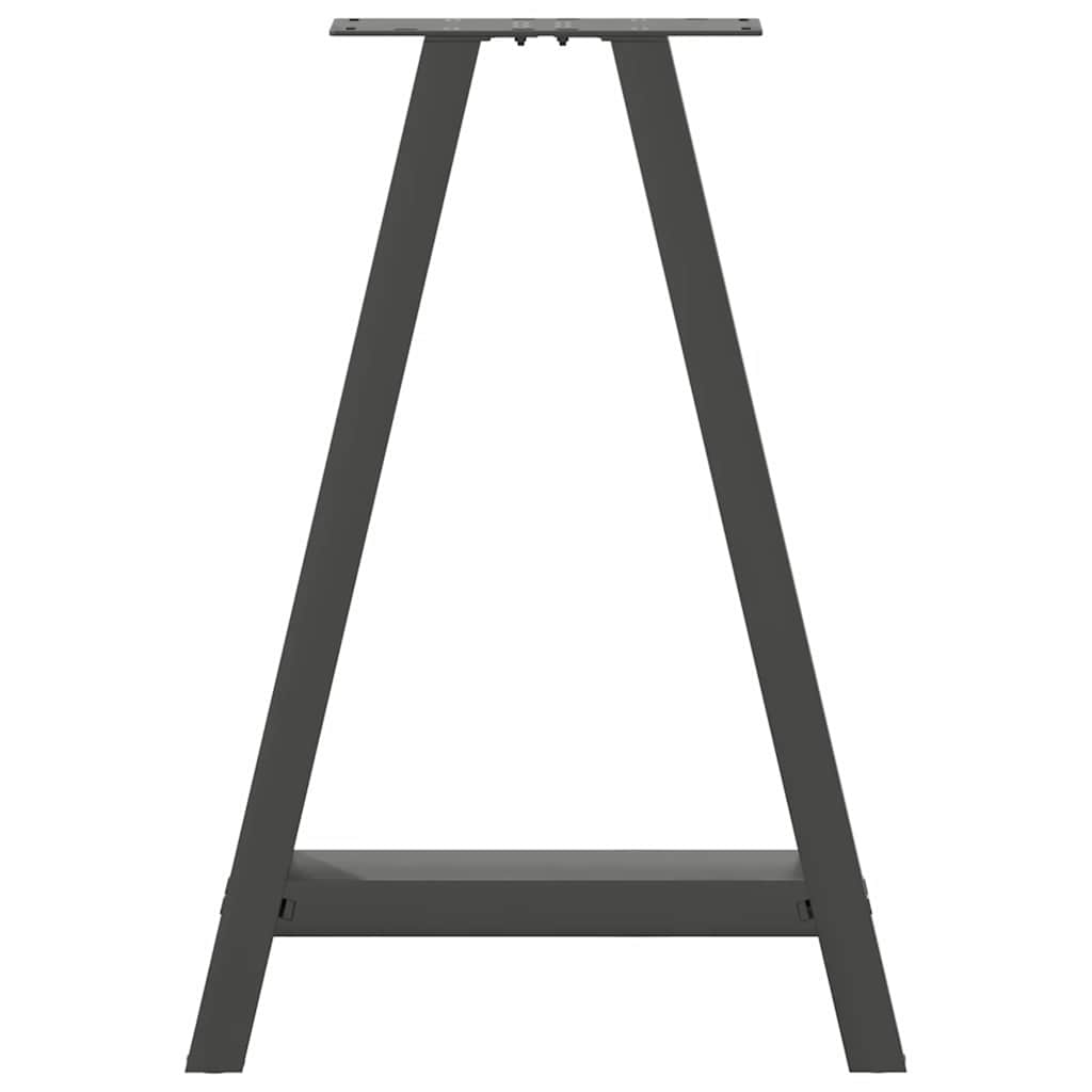 Valgomojo stalo kojos, 2 vnt., antracito spalvos, 60x(72 - 73) cm, plienas - Namų Idėja