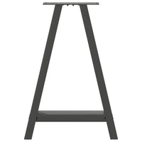 Valgomojo stalo kojos, 2 vnt., antracito spalvos, 60x(72 - 73) cm, plienas - Namų Idėja