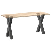 Valgomojo stalo kojos, 2 vnt., antracito spalvos, 60x(72 - 73) cm, plienas - Namų Idėja