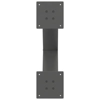 Valgomojo stalo kojos, 2 vnt., antracito spalvos, 60x(72 - 73) cm, plienas - Namų Idėja