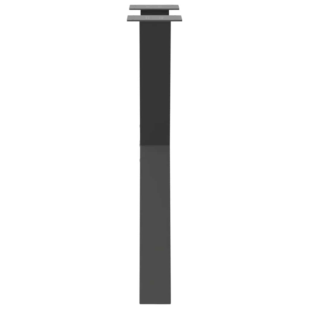 Valgomojo stalo kojos, 2 vnt., antracito spalvos, 60x(72 - 73) cm, plienas - Namų Idėja