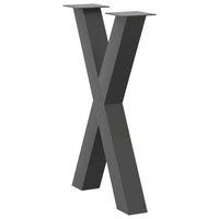 Valgomojo stalo kojos, 2 vnt., antracito spalvos, 60x(72 - 73) cm, plienas - Namų Idėja