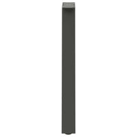 Valgomojo stalo kojos, 2 vnt., antracito spalvos, 60x(72 - 73) cm, plienas - Namų Idėja
