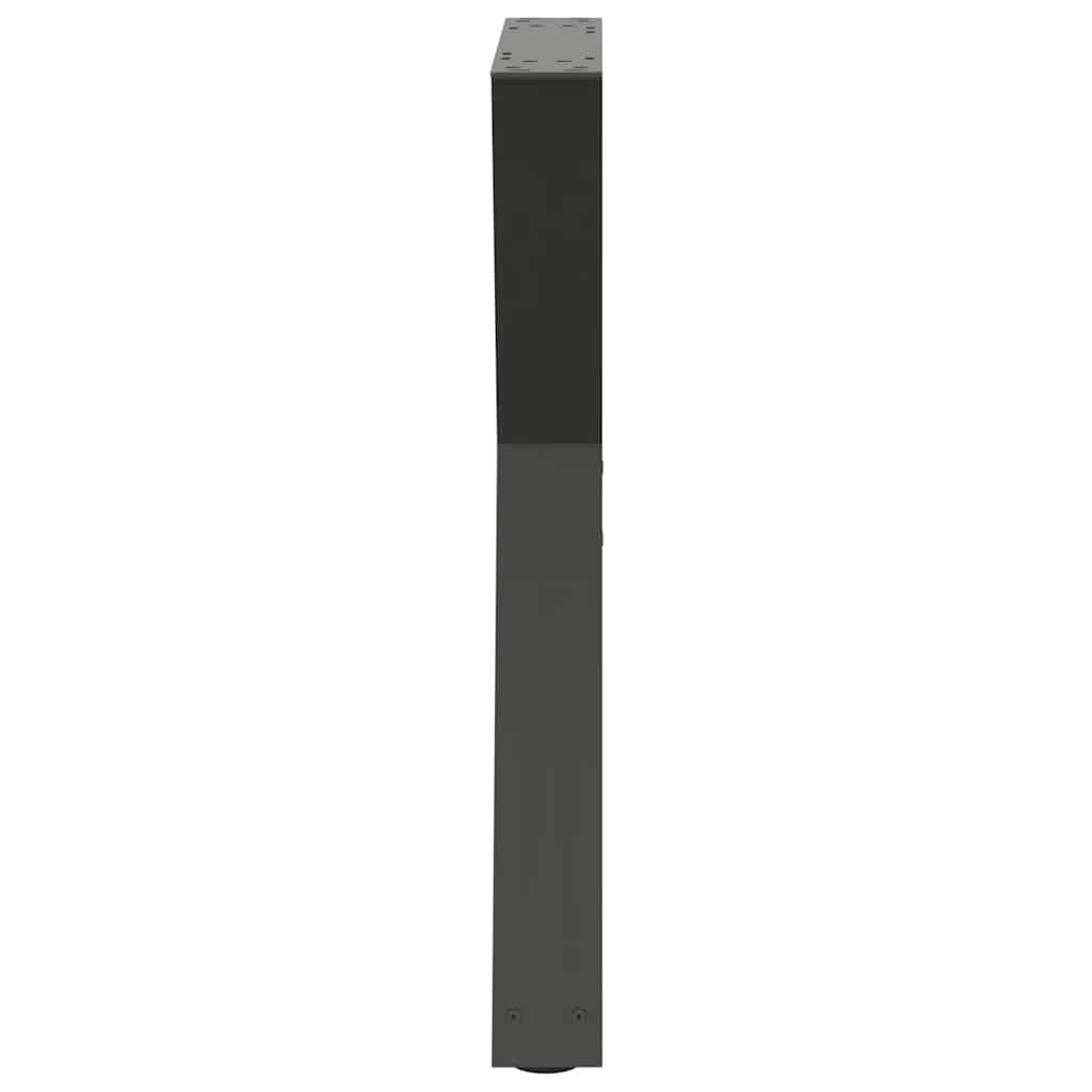 Valgomojo stalo kojos, 2 vnt., antracito spalvos, 60x(72 - 73,3) cm, plienas - Namų Idėja