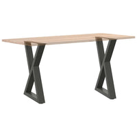 Valgomojo stalo kojos, 2 vnt., antracito spalvos, 60x(72 - 73,3) cm, plienas - Namų Idėja
