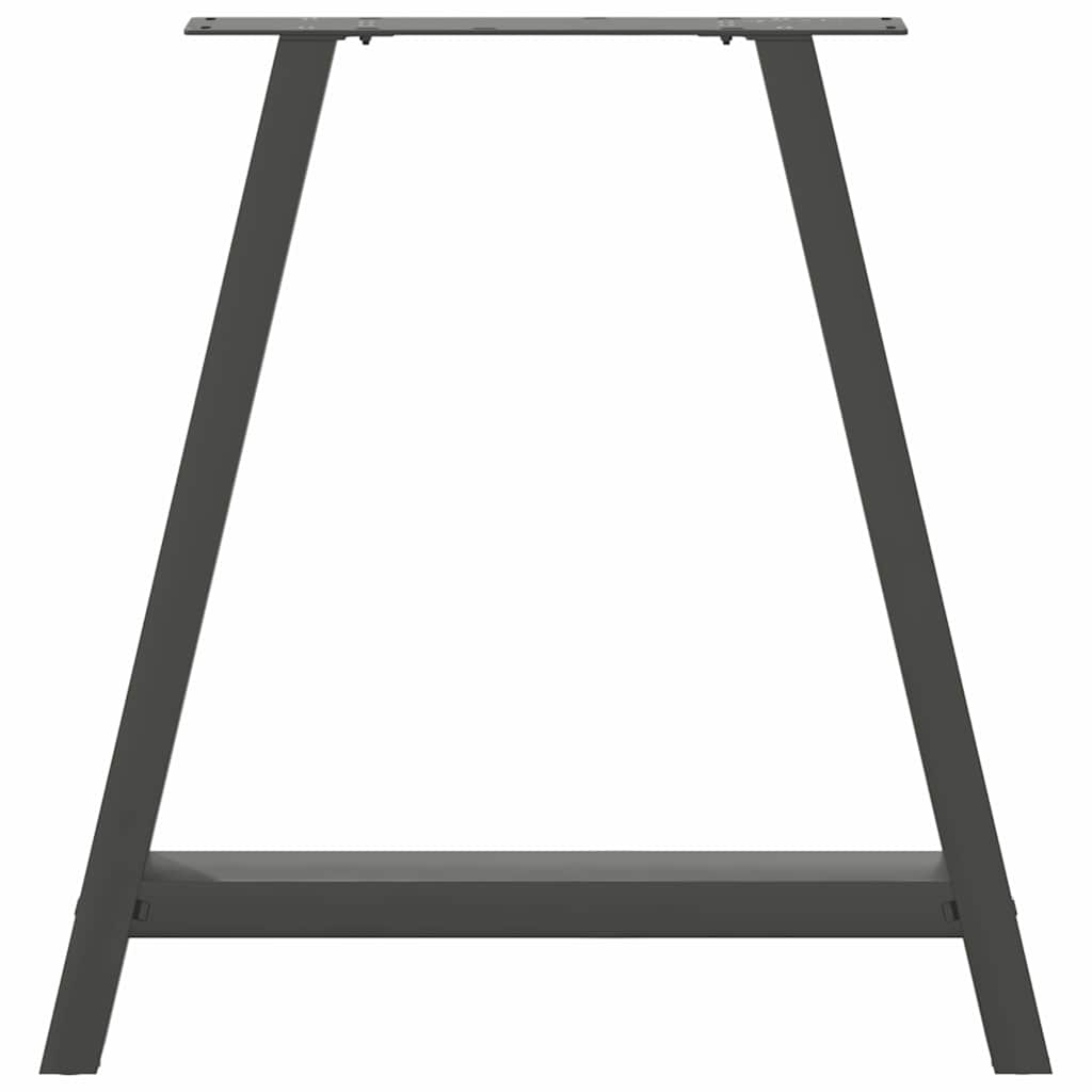 Valgomojo stalo kojos, 2 vnt., antracito spalvos, 70x(72 - 73) cm, plienas, A formos - Namų Idėja