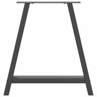Valgomojo stalo kojos, 2 vnt., antracito spalvos, 70x(72 - 73) cm, plienas, A formos - Namų Idėja