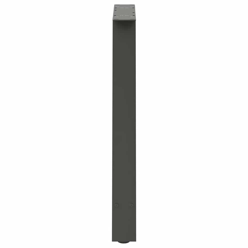 Valgomojo stalo kojos, 2 vnt., antracito spalvos, 80x(72 - 73) cm, plienas, A formos - Namų Idėja