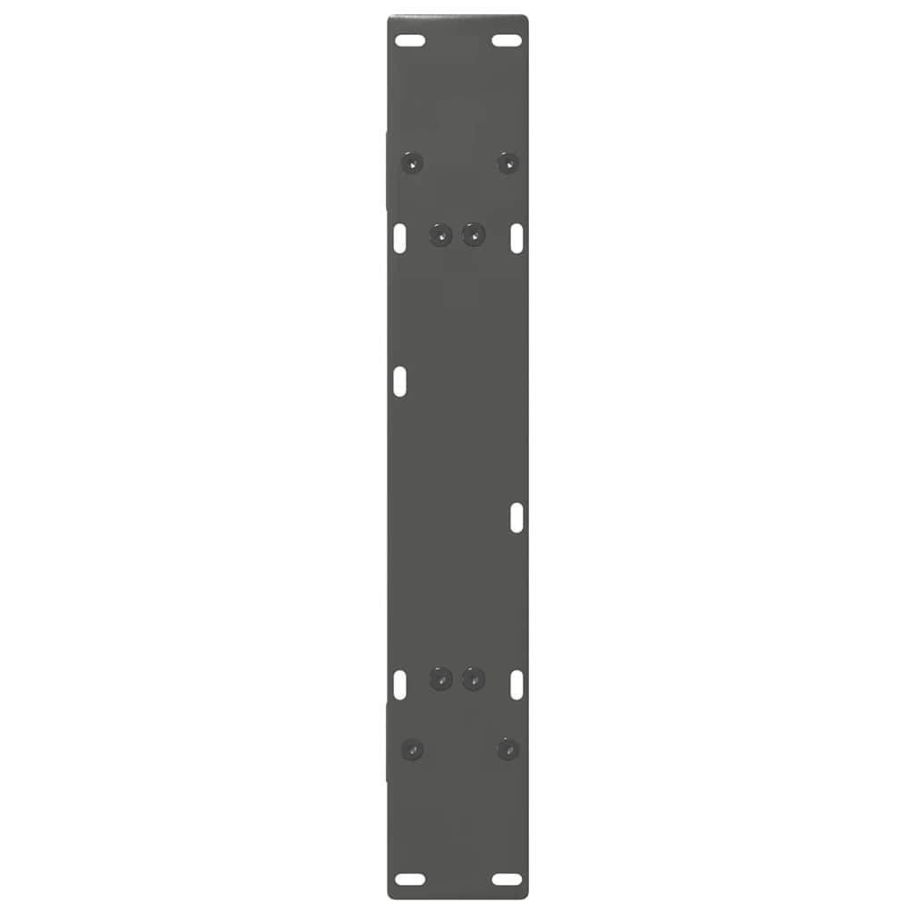 Valgomojo stalo kojos, 2 vnt., antracito spalvos, 80x(72 - 73) cm, plienas, A formos - Namų Idėja