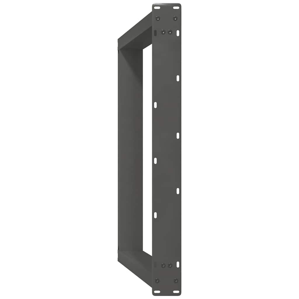 Valgomojo stalo kojos, 2 vnt., antracito spalvos, 80x(72 - 73) cm, plienas, U formos - Namų Idėja