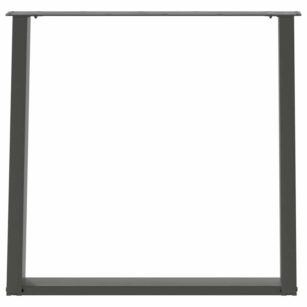 Valgomojo stalo kojos, 2 vnt., antracito spalvos, 80x(72 - 73) cm, plienas, U formos - Namų Idėja
