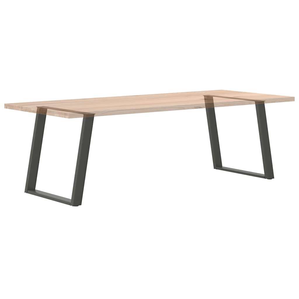 Valgomojo stalo kojos, 2 vnt., antracito spalvos, 80x(72 - 73) cm, plienas, U formos - Namų Idėja