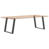 Valgomojo stalo kojos, 2 vnt., antracito spalvos, 80x(72 - 73) cm, plienas, U formos - Namų Idėja