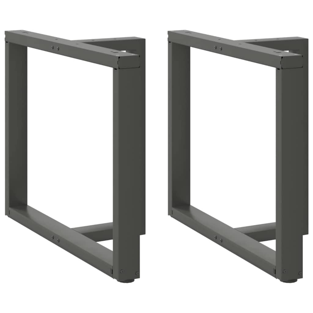 Valgomojo stalo kojos, 2 vnt., antracito spalvos, 90x35x(72 - 73) cm, plienas - Namų Idėja