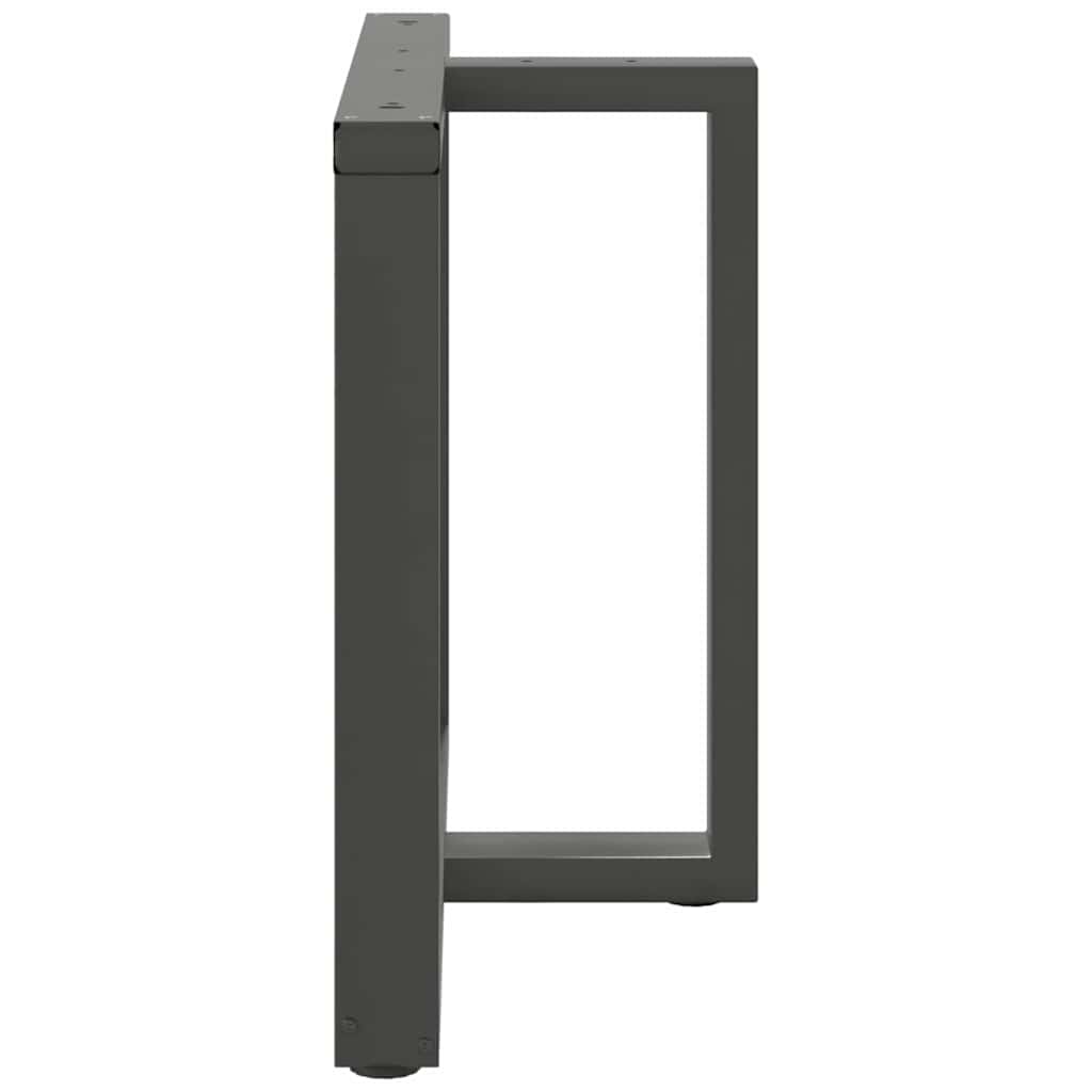 Valgomojo stalo kojos, 2 vnt., antracito spalvos, 90x35x(72 - 73) cm, plienas - Namų Idėja