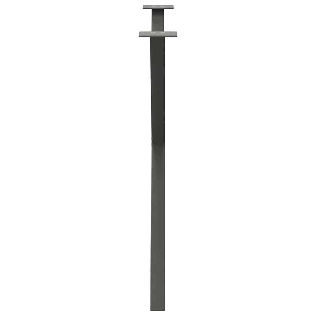 Valgomojo stalo kojos, 2 vnt., antracito spalvos, 90x(72 - 73) cm, plienas - Namų Idėja