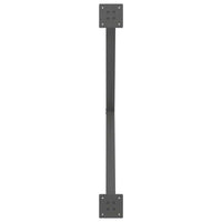 Valgomojo stalo kojos, 2 vnt., antracito spalvos, 90x(72 - 73) cm, plienas - Namų Idėja
