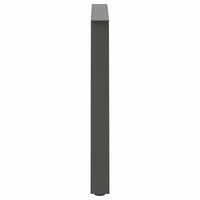 Valgomojo stalo kojos, 2 vnt., antracito spalvos, A formos, 90x(72 - 73) cm, plienas - Namų Idėja