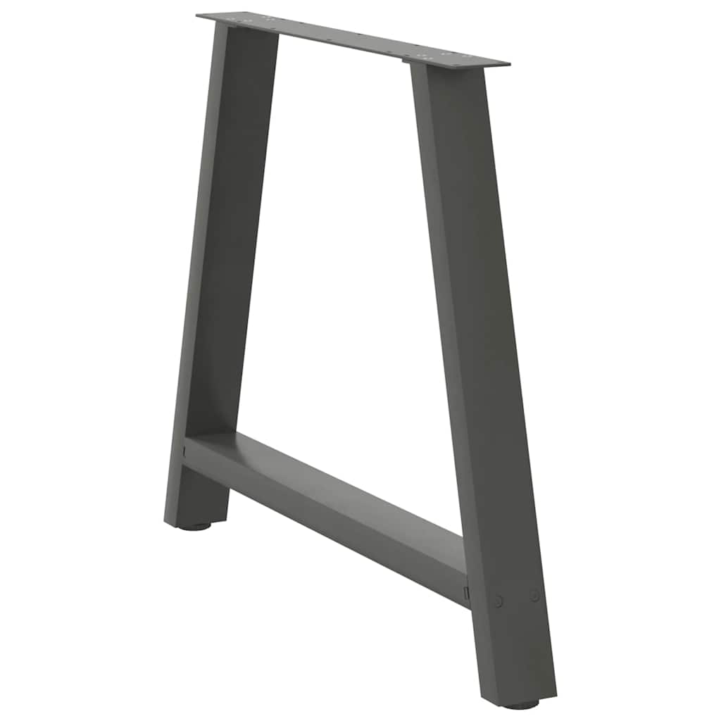 Valgomojo stalo kojos, 2 vnt., antracito spalvos, A formos, 90x(72 - 73) cm, plienas - Namų Idėja