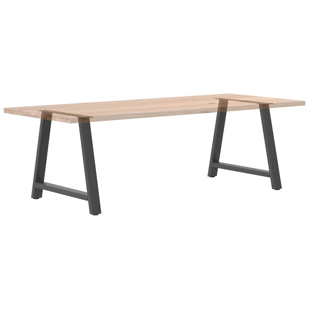 Valgomojo stalo kojos, 2 vnt., antracito spalvos, A formos, 90x(72 - 73) cm, plienas - Namų Idėja