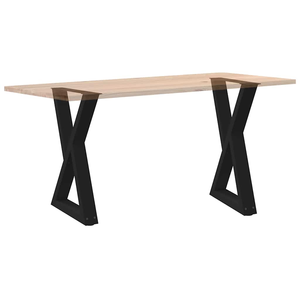 Valgomojo stalo kojos, 2 vnt., juodos, 60x(72 - 73,3) cm, plienas - Namų Idėja