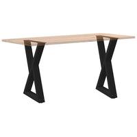 Valgomojo stalo kojos, 2 vnt., juodos, 60x(72 - 73,3) cm, plienas - Namų Idėja
