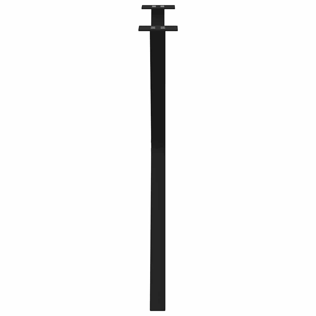 Valgomojo stalo kojos, 2 vnt., juodos, 70x(72 - 73) cm, plienas, X formos - Namų Idėja