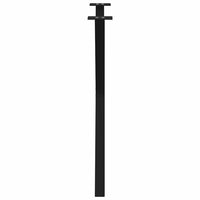 Valgomojo stalo kojos, 2 vnt., juodos, 70x(72 - 73) cm, plienas, X formos - Namų Idėja