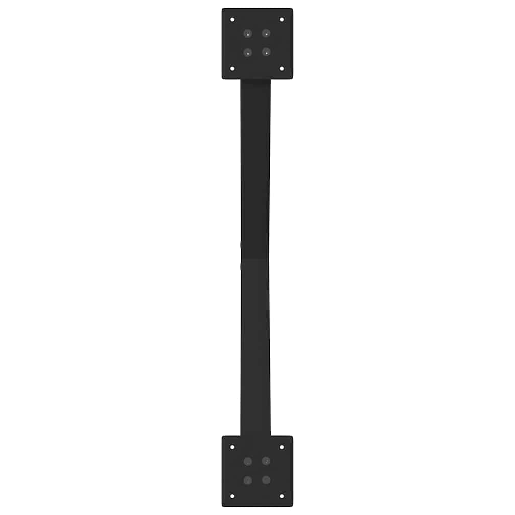 Valgomojo stalo kojos, 2 vnt., juodos, 70x(72 - 73) cm, plienas, X formos - Namų Idėja