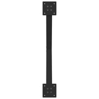 Valgomojo stalo kojos, 2 vnt., juodos, 70x(72 - 73) cm, plienas, X formos - Namų Idėja