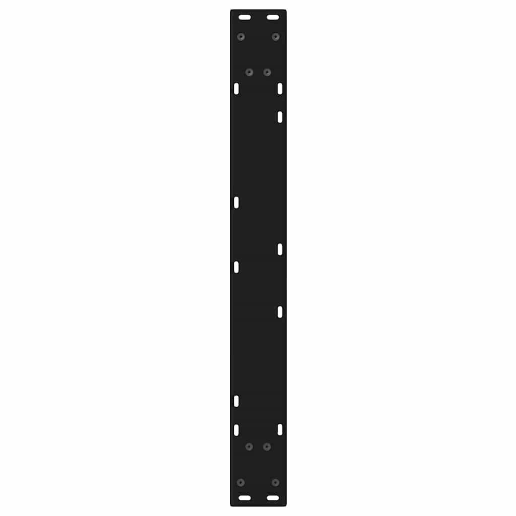 Valgomojo stalo kojos, 2 vnt., juodos, 70x(72 - 73,3) cm, plienas - Namų Idėja