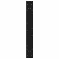 Valgomojo stalo kojos, 2 vnt., juodos, 70x(72 - 73,3) cm, plienas - Namų Idėja