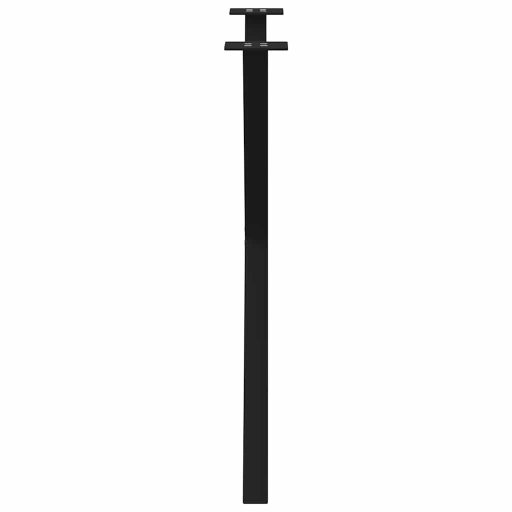 Valgomojo stalo kojos, 2 vnt., juodos, 80x(72 - 73) cm, plienas, X formos - Namų Idėja