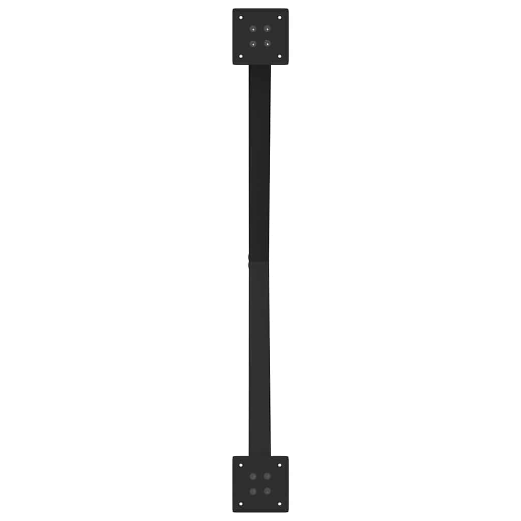 Valgomojo stalo kojos, 2 vnt., juodos, 90x(72 - 73) cm, plienas, X formos - Namų Idėja