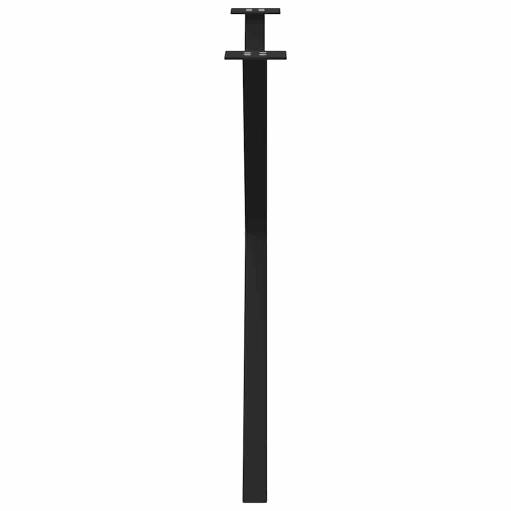 Valgomojo stalo kojos, 2 vnt., juodos, 90x(72 - 73) cm, plienas, X formos - Namų Idėja