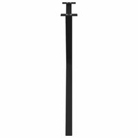 Valgomojo stalo kojos, 2 vnt., juodos, 90x(72 - 73) cm, plienas, X formos - Namų Idėja