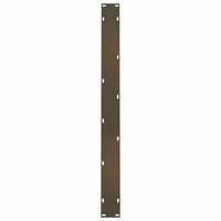 Valgomojo stalo kojos, 2 vnt., natūralaus plieno, 90x(72 - 73) cm, plienas - Namų Idėja