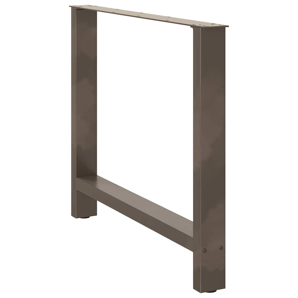 Valgomojo stalo kojos, 2 vnt., natūralaus plieno, 90x(72 - 73) cm, plienas - Namų Idėja